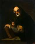 Philosopher with a Book Compasses and Drawing Rule Copy from the Lost  - Hermitage